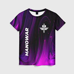 Футболка женская Manowar violet plasma, цвет: 3D-принт