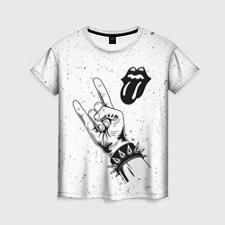 Женская футболка Rolling Stones и рок символ