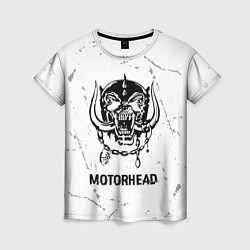 Женская футболка Motorhead glitch на светлом фоне