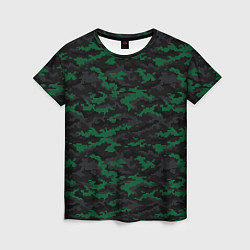 Женская футболка Точечный камуфляжный узор Spot camouflage pattern