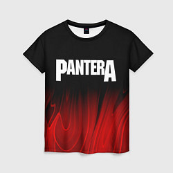 Женская футболка Pantera red plasma