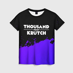 Футболка женская Thousand Foot Krutch purple grunge, цвет: 3D-принт