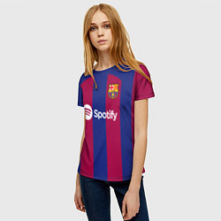 Футболка женская Педри Барселона форма 2324 домашняя, цвет: 3D-принт — фото 2