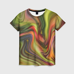 Женская футболка Abstraction waves