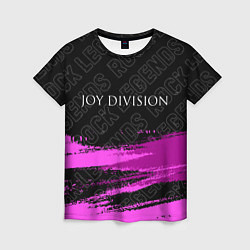 Футболка женская Joy Division rock legends: символ сверху, цвет: 3D-принт