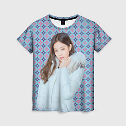 Женская футболка Blackpink Jennie Kim Blackpink winter style