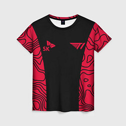 Женская футболка T1 форма red