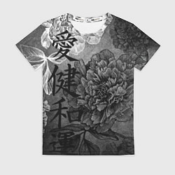 Женская футболка Flowers - japanese art