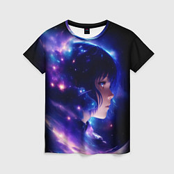 Женская футболка Космическая женщина