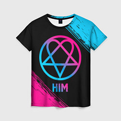 Футболка женская HIM - neon gradient, цвет: 3D-принт