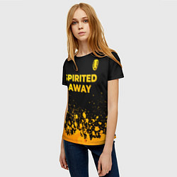 Футболка женская Spirited Away - gold gradient: символ сверху, цвет: 3D-принт — фото 2