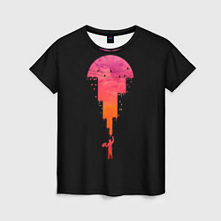 Женская футболка Творческий город