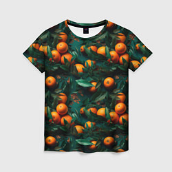 Женская футболка Яркие апельсины
