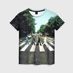 Женская футболка The Beatles альбом Abbey Road