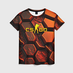 Женская футболка CS GO orange logo