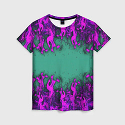 Женская футболка Фиолетовое пламя