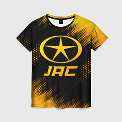 Женская футболка JAC - gold gradient