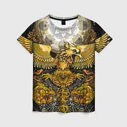 Женская футболка Золотой орёл - славянский орнамент