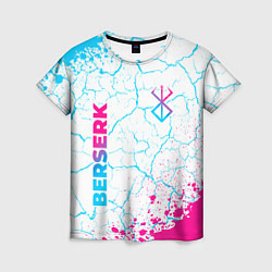 Футболка женская Berserk neon gradient style: надпись, символ, цвет: 3D-принт