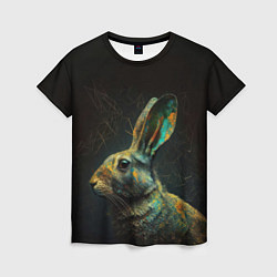 Женская футболка Магический кролик