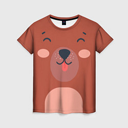 Женская футболка Малаш медвежонок