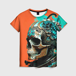 Футболка женская Art skull - irezumi - Japan, цвет: 3D-принт