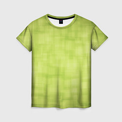 Женская футболка Green and square