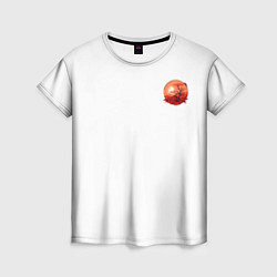 Женская футболка Сакура в Огне Заката