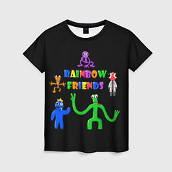 Женская футболка Rainbow friends characters