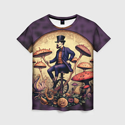Женская футболка Джентельмен в грибной стране