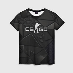 Женская футболка CSGO silver black