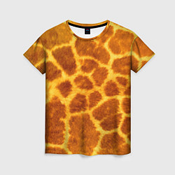 Женская футболка Шкура жирафа - текстура