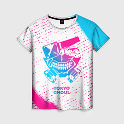 Женская футболка Tokyo Ghoul neon gradient style