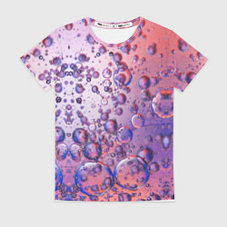 Женская футболка Пузыри в жидкости