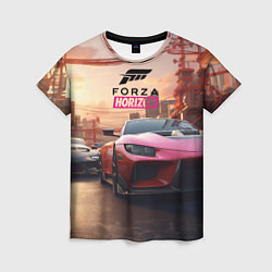 Женская футболка Forza street racihg