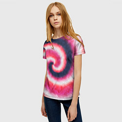 Футболка женская Tie-Dye дизайн, цвет: 3D-принт — фото 2