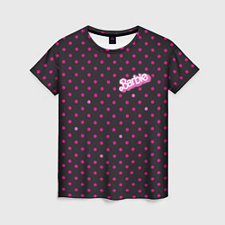 Женская футболка Барби горошек