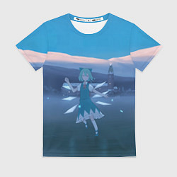 Футболка женская Touhou Project Cirno Тируно 9, цвет: 3D-принт