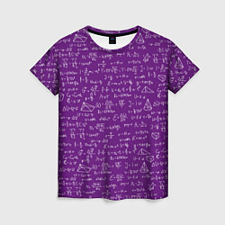 Женская футболка Паттерн формулы мадам Менделеева