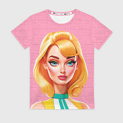 Футболка женская Нейросеть - Барби аниме, цвет: 3D-принт