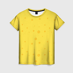 Женская футболка Желтый сыр