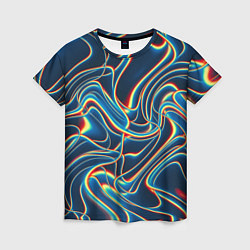 Женская футболка Abstract waves