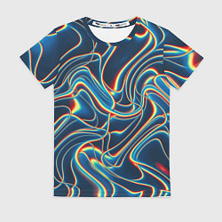 Футболка женская Abstract waves, цвет: 3D-принт