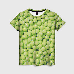Женская футболка Узор из теннисных мячей
