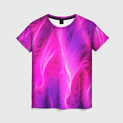 Женская футболка Pink abstract texture