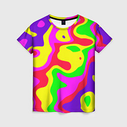 Женская футболка Абстракция пять цветов