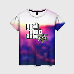 Женская футболка Gta neon 10 лет