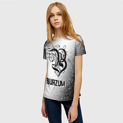 Футболка женская Burzum glitch на светлом фоне, цвет: 3D-принт — фото 2