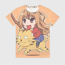 Футболка женская Торадора Тайга Айсака, цвет: 3D-принт
