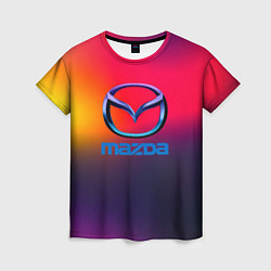 Футболка женская Mazda gradient, цвет: 3D-принт